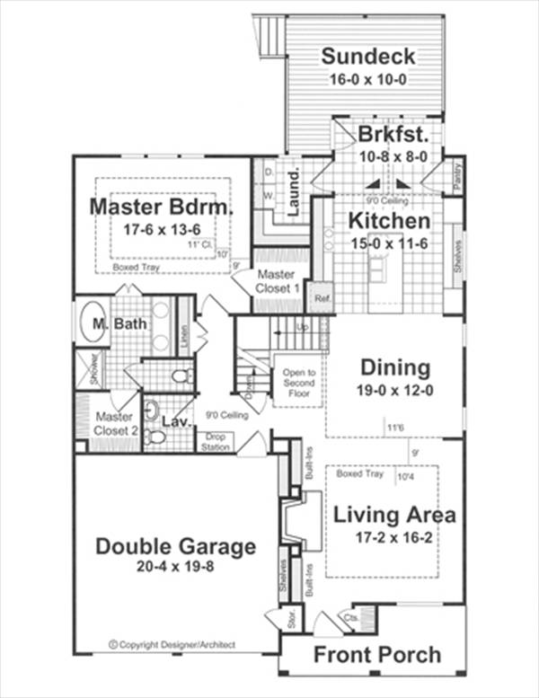ADAMS II 1208 3 Bedrooms and 2 Baths The House Designers